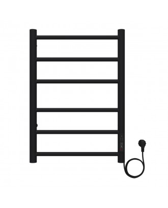 PARMA 400/600 Полотенцесушитель электрический ЧЕРНЫЙ R 6 пер. AZARIO
