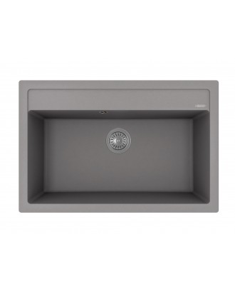 ЛИПСИ 770 СЕРЫЙ ШЕЛК FG Кухонная мойка из кварцевого композита / 770 * 510 * 217 "FLORENTINA"