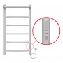 VERONA 400/800 Полотенцесушитель элек БЕЛЫЙ с полкой R 5 пер. AZARIO