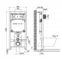 Инсталляция OLI 80 ECO Sanitarblock mechanic черн БЕЗ клавиши