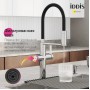 Смеситель для кухни с фильтром и гибким изливом, хром, Ikon, IDDIS IKNSBFFi05