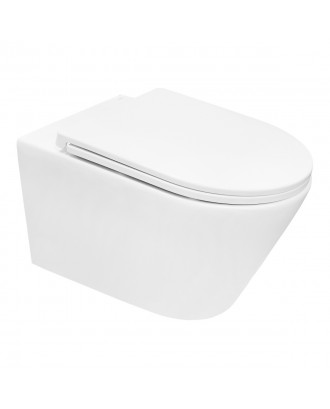 AZ-9312T Унитаз подвесной NOVE (Торнадо) 360х530х365 P-образной формы, Гориз слив, сид дюропл